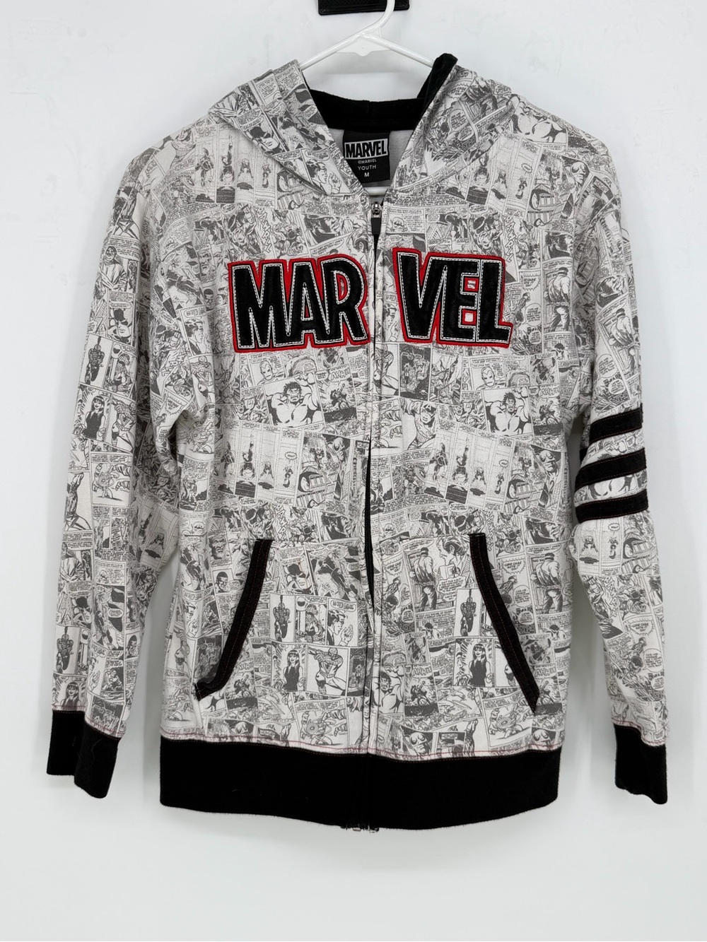 Marvel Comics all over Print Youth Zip up Hoodie